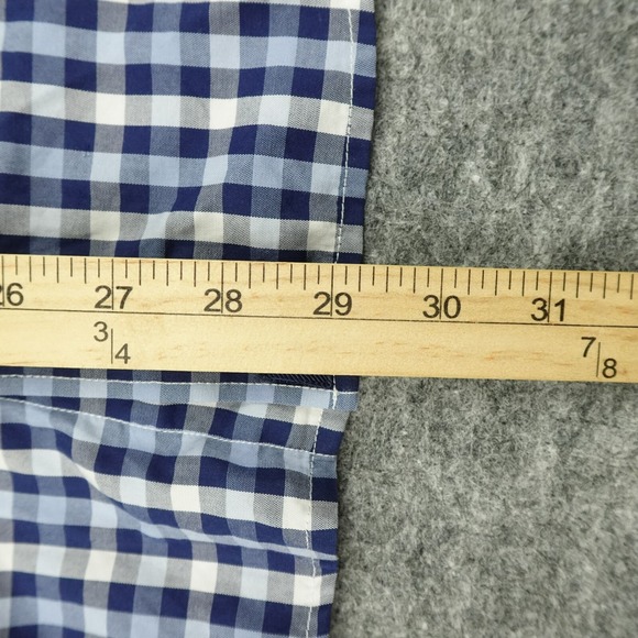 UNTUCKit Shirt Mens Extra Large Blue Plaid Slim Fit Button Up Long Sleeve Casual - Picture 9 of 10